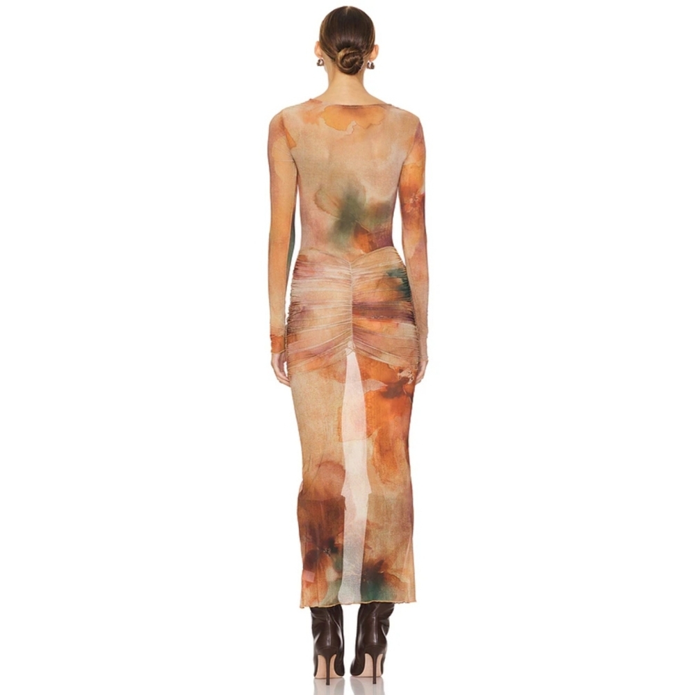Camila Coelho Josephine Maxi Dress‎ in Multi Abstract Flora NWT Size Med - Picture 7 of 16